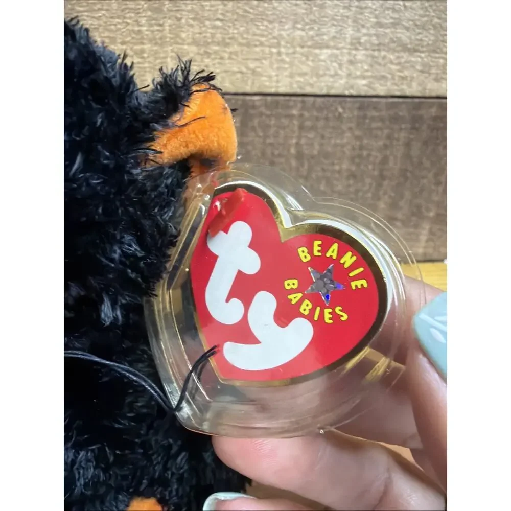 TY Beanie Baby FRAIDY the Black and Orange Cat Halloween With Tags